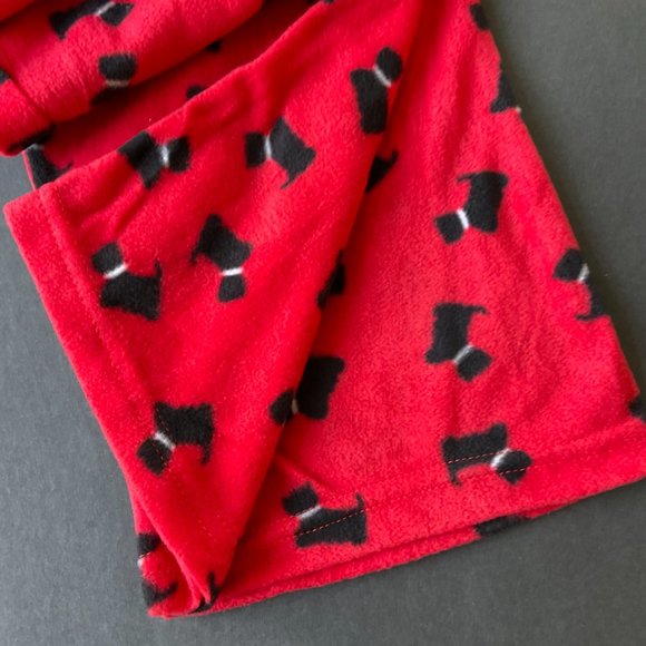 RENE ROFE Women's Fleece Pajama Pants with Scotties NWT Size M - Picture 2 of 5